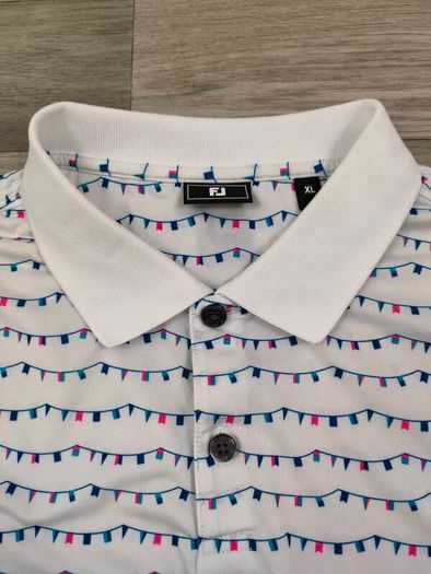 FootJoy FJ Patterned Golf Polo Shirt Mens XL