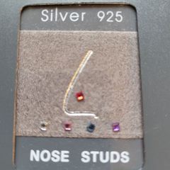nose studs silver