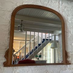 Antique Pitch Pine Mirror