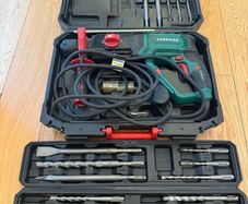 Parkside SDS+ Rotary Hammer Drill with Case & 12 SDS Drill/Chisel Bits
