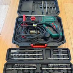Parkside SDS+ Rotary Hammer Drill with Case & 12 SDS Drill/Chisel Bits