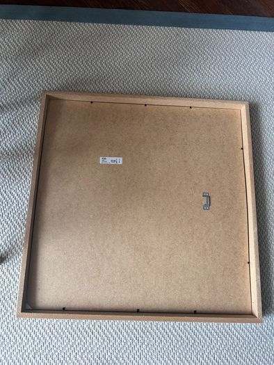 Nine large wood effect frames