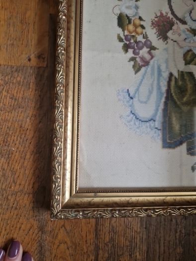 framed cross stitch