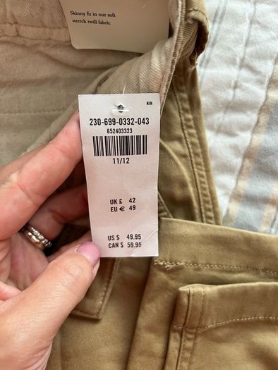 Chino / trousers boys Abercrombie and Fitch 11/12