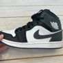 Unused Nike Air Jordan 1 Mid  Black, White & Grey Image 4