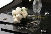 Stunning White Peony &amp; Pearl Bridal Bouquet