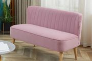 2-Seater Fabric Sofa Pink