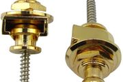 Strap Locks, pair, for Electric or Acoustic guitar Gold
