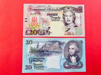 Gibraltar  20 Pounds  2006  Pick  33a  Unc