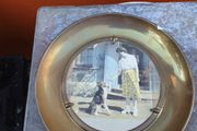 brass picture  plate