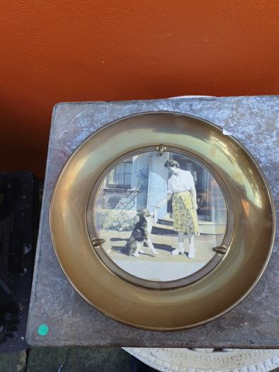 brass picture  plate