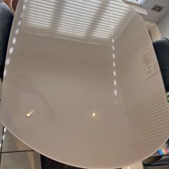 Extendable glass dining table &4 chairs