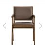 dining chairs - Grey oak frame | Luxurious leather seat and back | Mid-Century design | Rustic luxe style with Scandinavian edge Image 5