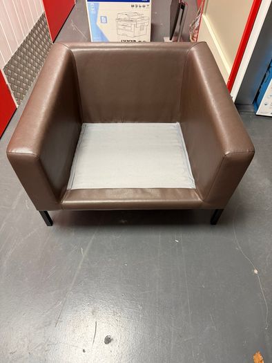 IKEA KOARP Armchair in Farsta Dark Brown