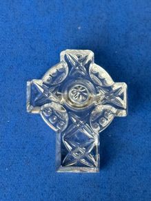 Waterford Crystal Cross Brooch