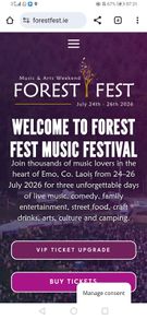 Forest festival campervan pass
