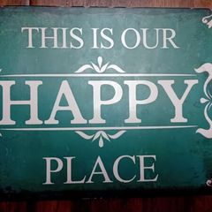 Happy Place Tin Sign