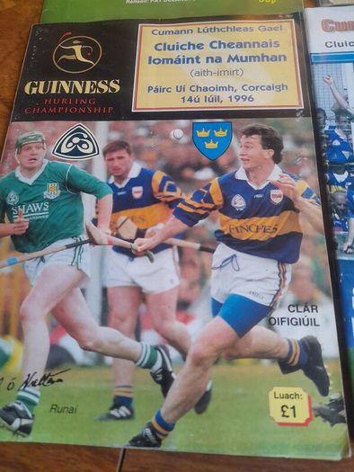 Vintage Tipperary Hurling Programmes