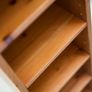 Slim Solid Pine CD/DVD Storage Tower Narrow Bookcase Image 3