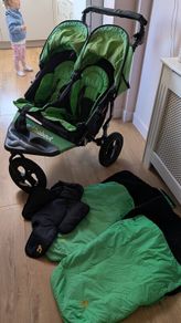 Out and About Double Nipper Buggy