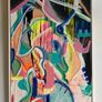 XL Large Original Abstract Painting Large Bright Abstract Painting Framed Original Art Irish Art Image 2