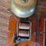 vintage wood-cased block bell or electric alarm bell Image 7