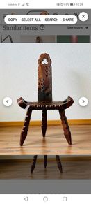 Spanish Birthing Chairs and jug table (3 piece set)