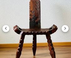 Spanish Birthing Chairs and jug table (3 piece set)