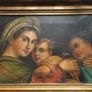 Antique Oil Painting, Old Master, Circa 1720, Madonna and Child. High Renaissance Style Madonna Canvas, After Raphael Image 5