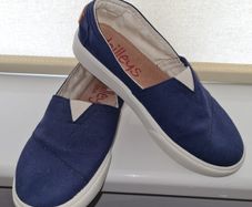 DRILLEYS USA navy slip-on shoes - size UK 4 / EU 37