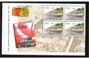 2005 Ireland Dublin Belfast Railways Commemorative Stamps Booklet Pane featuring 48c V Class 3 Steam Mint Never Hinged (MNH). Hibernian HP155