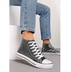 Fab Metallic Lace Up Shoes size 6 - new/in a box