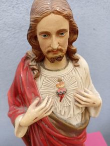 Jesus Chalk Religious Statue