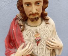 Jesus Chalk Religious Statue