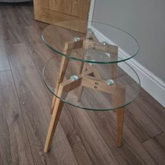 glass top nest of tables