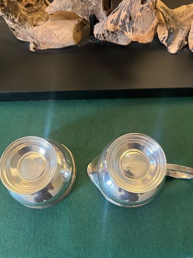 Vintage Viners Sheffield Silver Plate Sugar Bowl & Cream jug