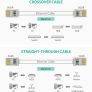50x New RJ45 Cat5e LAN Cable Crimp End Network Ethernet Internet Connector #875 Image 5
