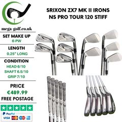 Srixon ZX7 MK II Irons / 6-Pw / NS Pro Tour 120 Stiff