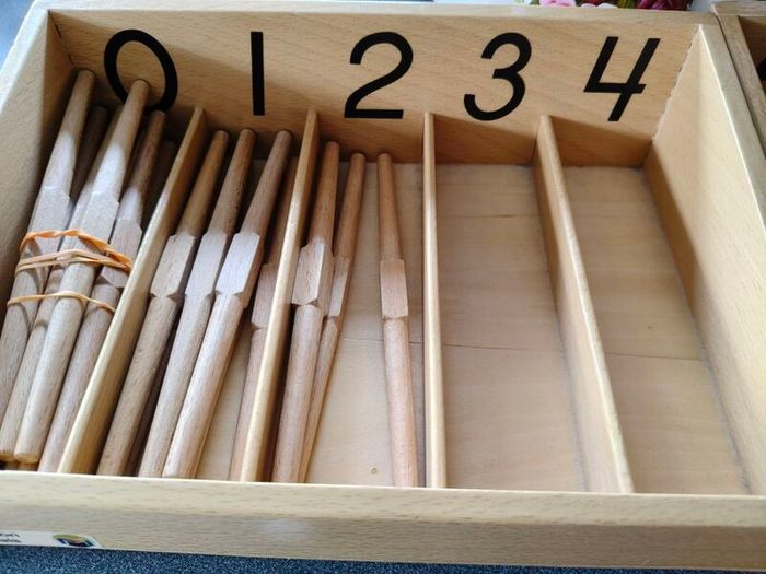 Montessori Spindle Box