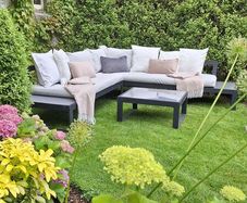 Beautiful outdoor patio garden corner set