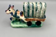 Vintage Horse Drawn Covered Wagon Salt &amp; Pepper Shakers