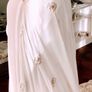 Daughters of Simone Designer Short Wedding Dress with Cape 60's Mod Image 8