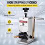 Manual Wire Stripping Machine 0.06-0.98 inches Hand Crank Cable Stripper Cutter Tool Aluminum for Scrap Copper Recycling Image 3