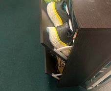 Black Shoe Storage Cabinet