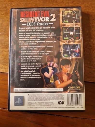 Resident Evil Survivor 2 Code Veronica PlayStation2 Ps2 games Original Pal
