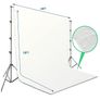 White Backdrop with Stand, 8.5x10ft 2.6x3m Photography Background Support Kit with 10x12ft (3x3.6m Screen for Portrait, Video, Shooting, Photo, Studio Image 3