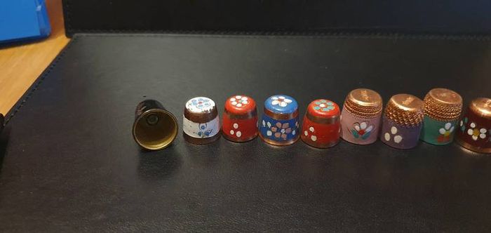 Assorted Collection of Enamel Thimbles