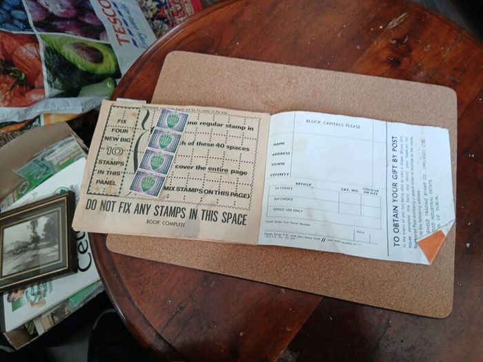 Green Shield Stamp book