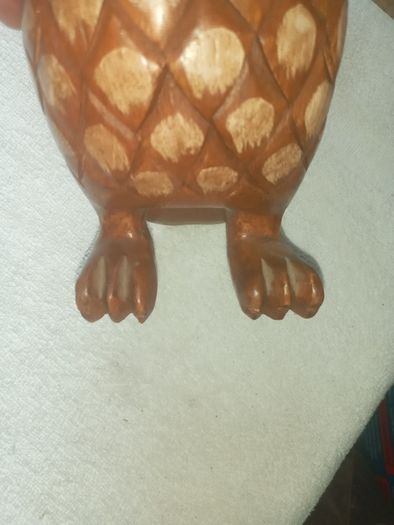 Hardwood carved Tawny owls