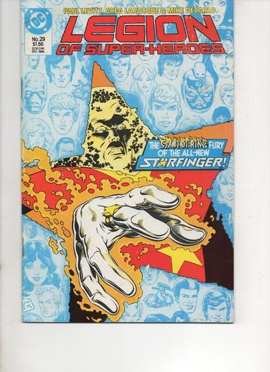 Legion Of Super-heroes #29 Starfinger 1986 Dc Copper Age Comic
